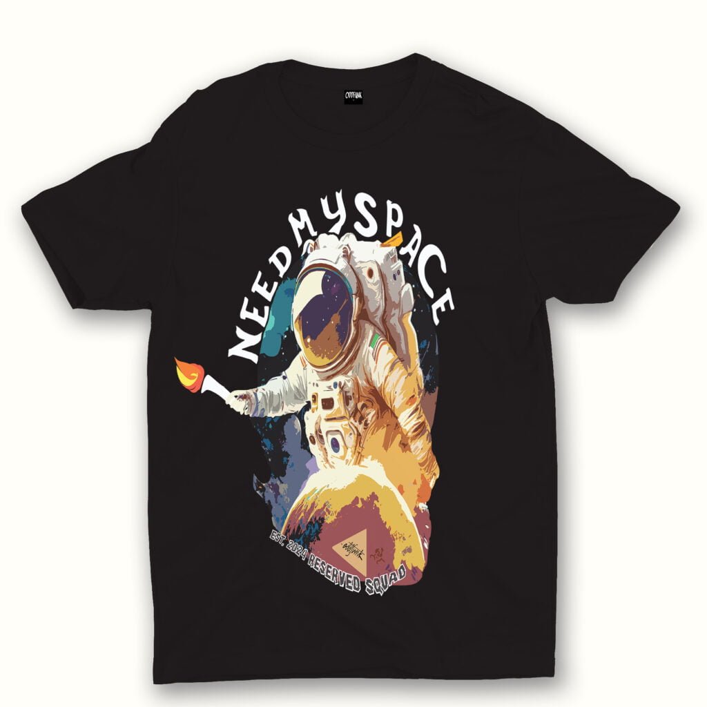 Oddfunk "I Need My Space" Oversized Graphic T-shirt