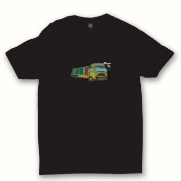 ODDFUNK TRUCK ART OBSIDIAN BLACK T-SHIRT